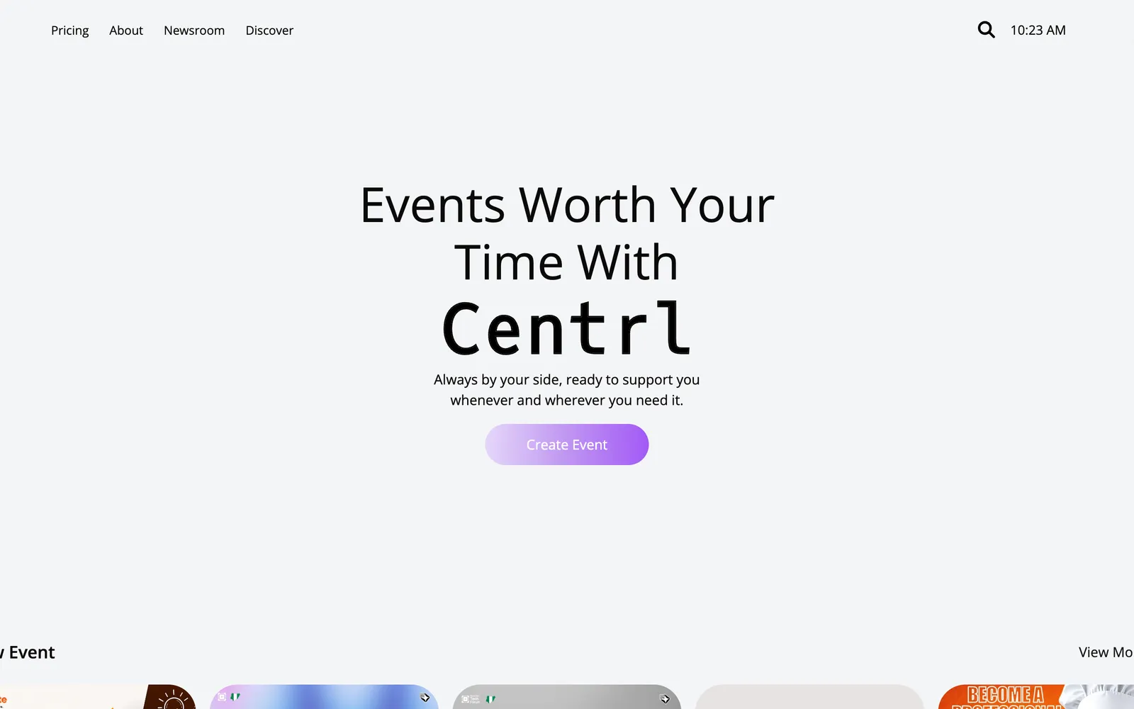 Centrl screenshot