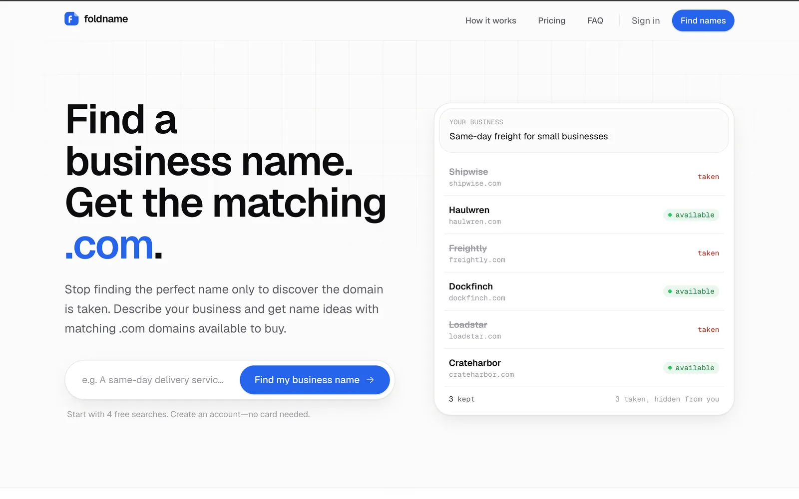 Foldname screenshot